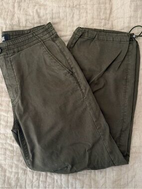 PAIGE Women’s Size 28 Reid Joggers | Olive Green Drawstring Pants